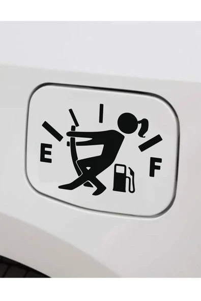 Yakıt Göstergesi Depo Kapağı Sticker 15 Cm ürün görseli 1