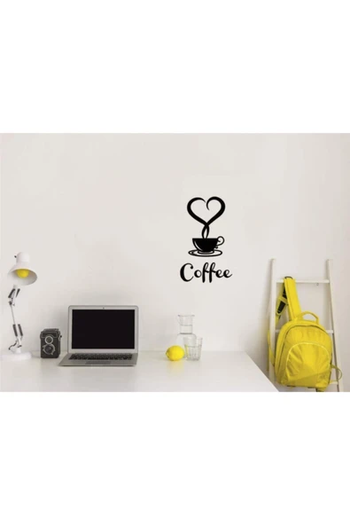 Coffee Fincan Mutfak Duvar Sticker - Resim 2