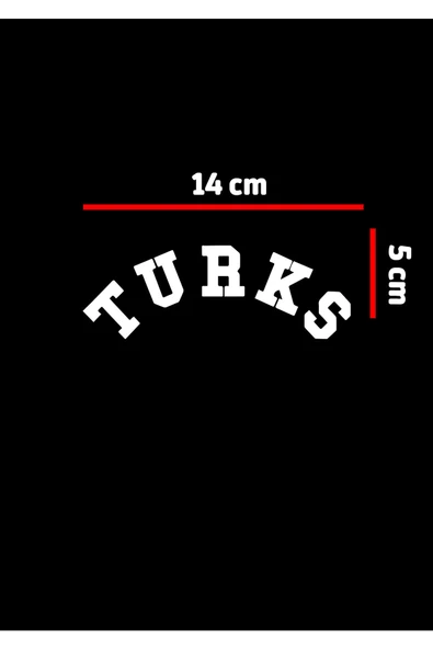 Turks Oto Sticker 14*5 Cm - Resim 2