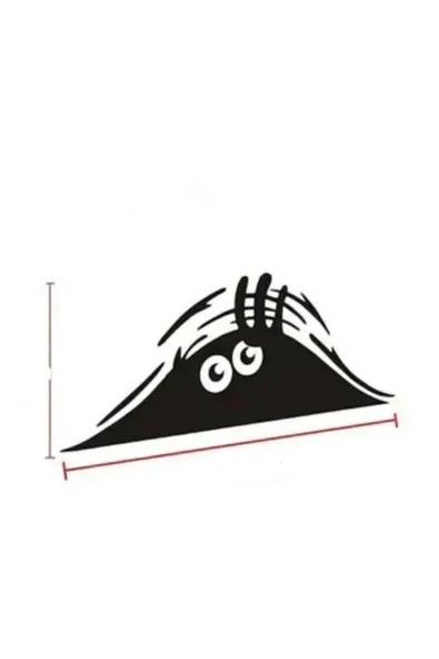 Oto Gözler Sticker. Yapıştırma Bagaj Bakan Sticker Yapıştırma ürün görseli 1