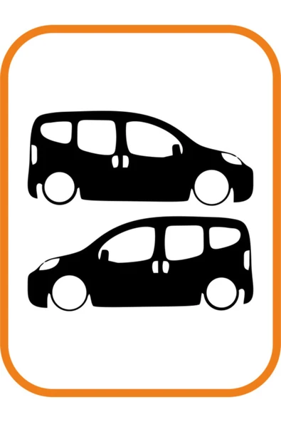 Oto Cam Sticker 2' li Siyah 20*9 Cm ürün görseli 1