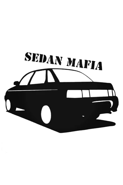 Sedan Mafia Tasarım Oto Sticker Model A 20*15 Cm ürün görseli 1