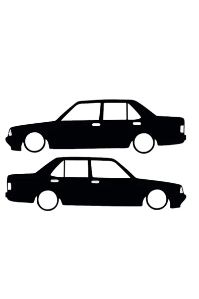 Otomobil Tasarım Oto Sticker Model 23 Siyah 15*5 Cm ürün görseli 1