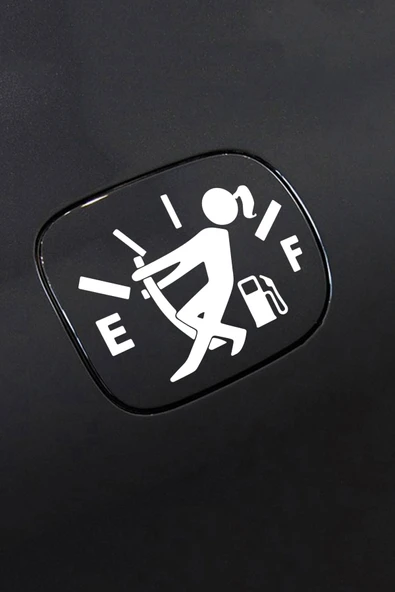 Yakıt Göstergesi Depo Kapağı Sticker 15 Cm ürün görseli 1