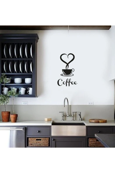 Coffee Fincan Mutfak Duvar Sticker ürün görseli 1