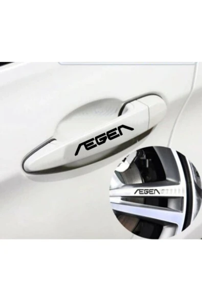 Fiat Egea İçin Uyumlu Aksesuar Kapı Kolu Ve Jant Sticker Siyah 10 Adet 10*1,5 Cm ürün görseli 1