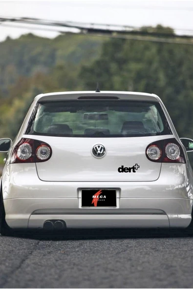 Dert+ Oto Cam Sticker 13*5 Cm - Resim 5