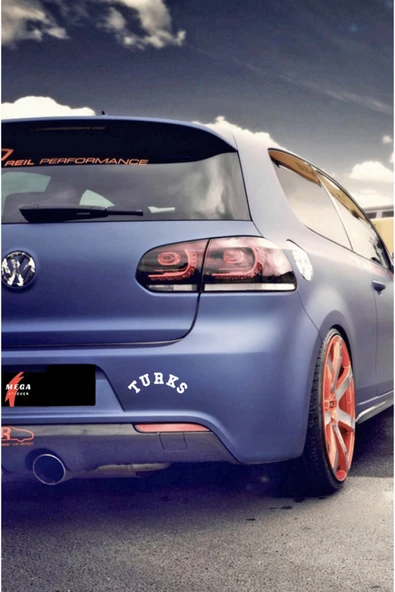Turks Oto Sticker 14*5 Cm - Resim 5