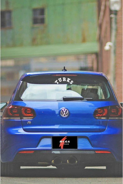 Turks Oto Sticker 14*5 Cm - Resim 3