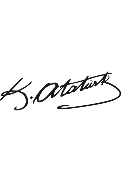 Atatürk Imza Oto Sticker, ürün görseli 1