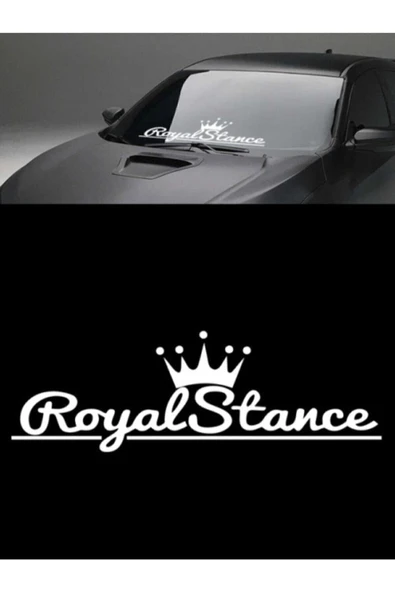 Royal Stance Oto Sticker Sticker Beyaz 55*18 Cm ürün görseli 1