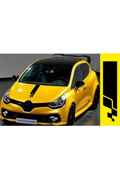 Sport Oto İçin Uyumlu Aksesuar Oto Kaput Şerit Sticker ürün görseli 1