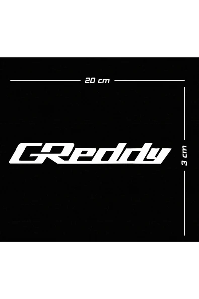 Greddy Oto Sticker Beyaz ürün görseli 1