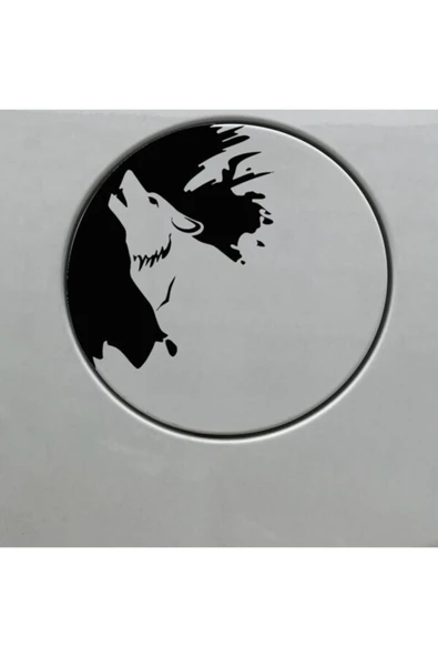 Kurt Tasarım Su Geçirmez Çıkarılabilir Oto Sticker 25*29 Cm ürün görseli 1