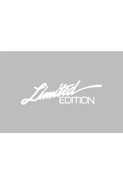 Limited Edition Oto Sticker Beyaz 23*7 Cm ürün görseli 1