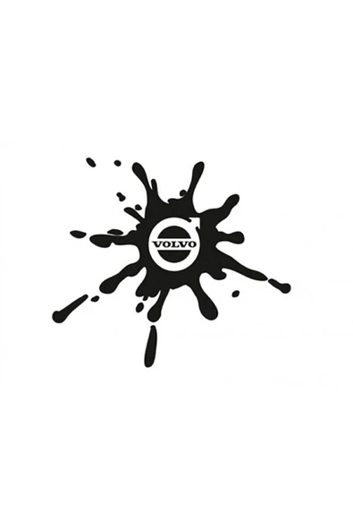 Volvo Damla Görünümlü Sticker Yakıt Deposu Depo Kapağı Sticker 2 Adet 12*10 Cm ürün görseli 1