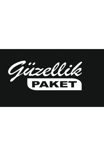 Güzellik Paket Oto Cam Sticker Beyaz 20*7 Cm ürün görseli 1
