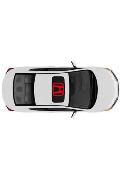 Honda İçin Uyumlu Aksesuar Sunroof Oto Sticker Kırmızı ürün görseli 1