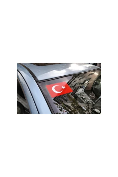 Türk Bayrağı Ön Cam Üst Köşe 1 Adet 12*8 Cm ürün görseli 1
