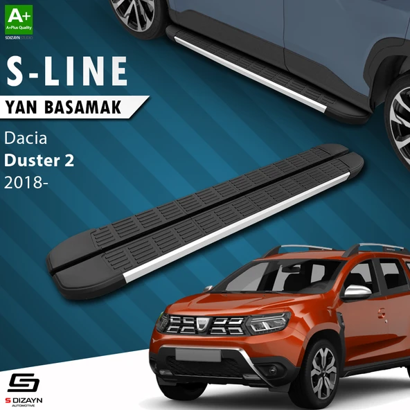 Dacia Duster 2 S-Line Aluminyum Yan Basamak 183 Cm 2018-2023 A+ Kalite ürün görseli 1