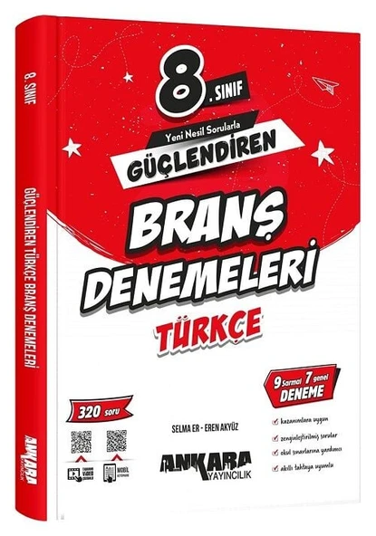 Ankara Yayıncılık 8. Sınıf Türkçe Güçlendiren Branş Denemeleri ürün görseli 1