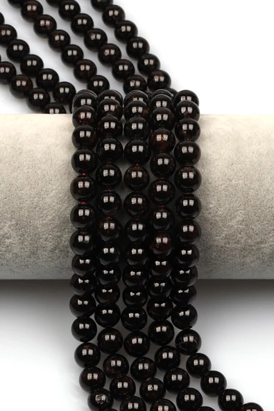 Garnet Doğal Taş Dizi 8 mm Küre Kesim ürün görseli 1