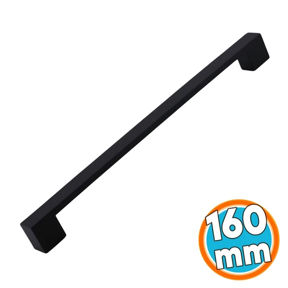Mobilya Mutfak Çekmece Dolap Dolabı Kulbu Kulpu Kulpları (160 mm - 16 cm) Siyah Metal ürün görseli 1