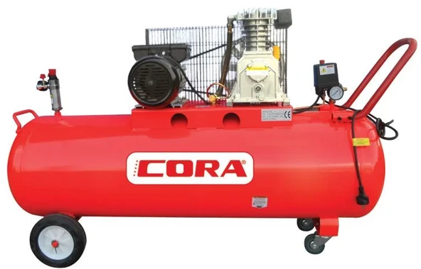 Cora 200 Yağlı Kompresör Kasnaklı 200 Lt ürün görseli 1