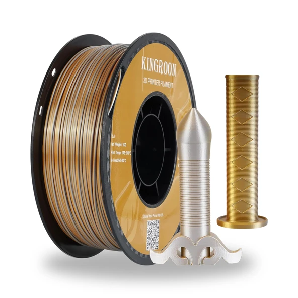 Kingroon Çift Renk Silk PLA Filament - Resim 8