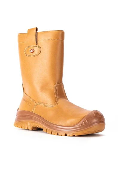 Sixton Montana 81156-07L S3 Kompozit Burunlu İçi Tüylü Deri İş Botu Sarı SRC ürün görseli 1