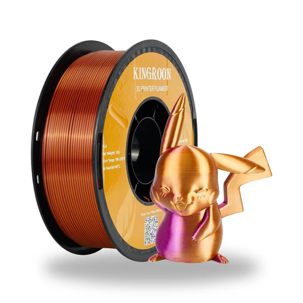 Kingroon Çift Renk Silk PLA Filament - Resim 4