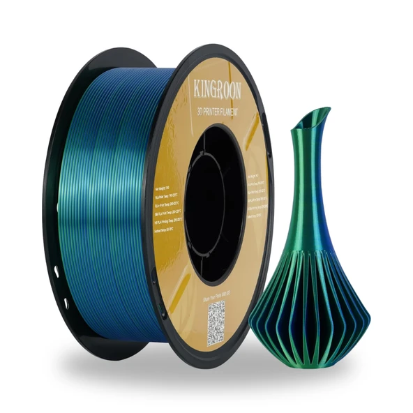 Kingroon Çift Renk Silk PLA Filament - Resim 2