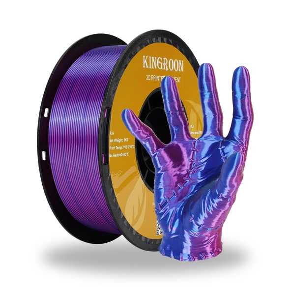 Kingroon Çift Renk Silk PLA Filament - Resim 10