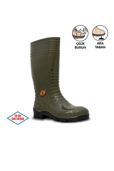 Palalı Çelik Burunlu Çelik Ara Tabanlı İş Güvenliği Çizmesi S5-117 Su Geçirmez ürün görseli 1