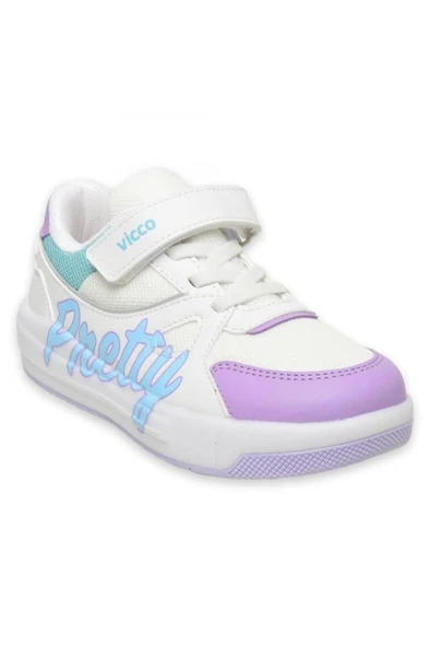 Vicco Pretty 220.P25Y.113 Anatomik Taban Kız Çocuk Işıklı Sneaker Ayakkabı Beyaz 29-33 ürün görseli 1