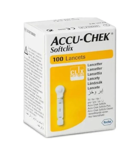 Accu Chek Softclix Lancet 100 ADET (SKT:01/2028) ürün görseli 1