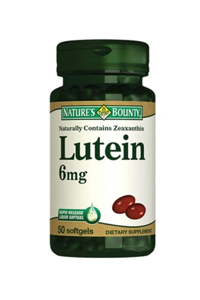 Natures Bounty Lutein 6 mg Takviye Edici Gıda 50 Kapsül ürün görseli 1