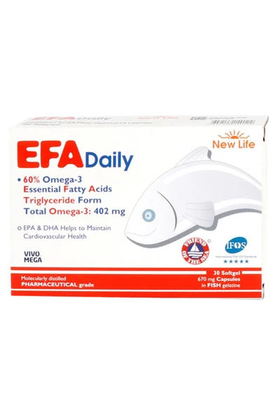 New Life EFA Daily Takviye Edici Gıda 30 Kapsül ürün görseli 1