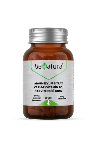 VeNatura Magnezyum Sitrat - Vitamin B6 - Takviye Edici Gıda 60 Tablet ürün görseli 1
