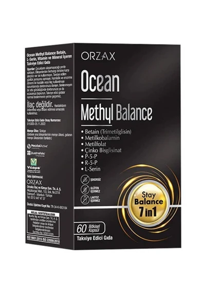 Orzax Ocean Methyl Balance Takviye Edici Gıda 60 Kapsül ürün görseli 1