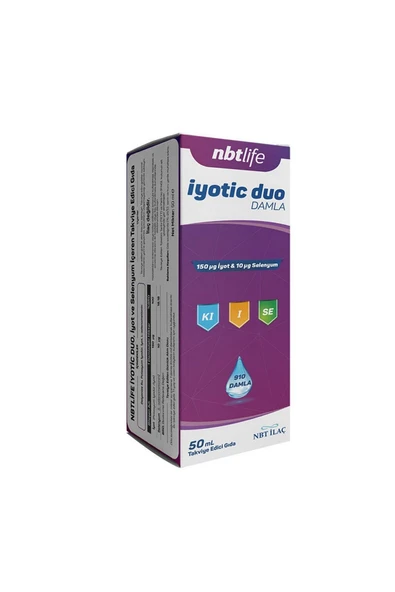 Nbt Life İyotic Duo Damla Takviye Edici Gıda 50 ml ürün görseli 1