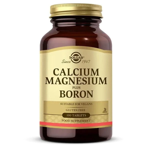 Solgar Calcium Magnesium Plus Boron Kalsiyum Takviyesi 100 Tablet ürün görseli 1