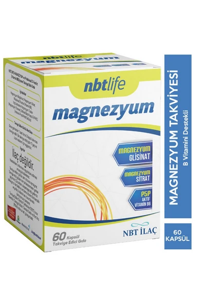 Nbt İlaç Magnezyum P5p Takviye Edici Gıda 60 Kapsül ürün görseli 1
