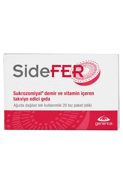 Sidefer Sukrozomiyal Demir ve Vitamin İçeren Takviye Edici Gıda ürün görseli 1