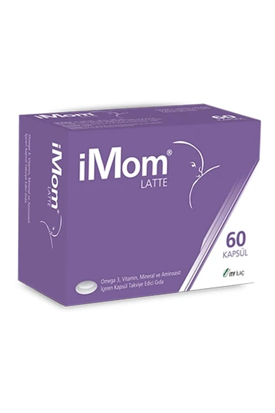 İmom Latte Omega 3 Takviye Edici Gıda 60 Kapsül ürün görseli 1