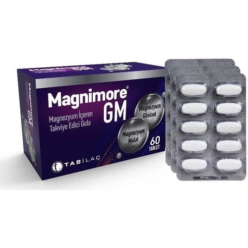 Magnimore Gm Magnezyum İçeren Takviye Edici Gıda 60 Tablet ürün görseli 1