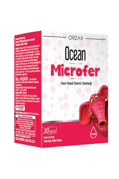 Orzax Ocean Microfer Takviye Edici Gıda 30 ml Damla ürün görseli 1