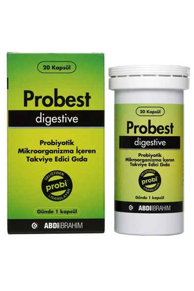 Probest Digestive Probiyotik Takviye Edici Gıda 20 Kapsül ürün görseli 1
