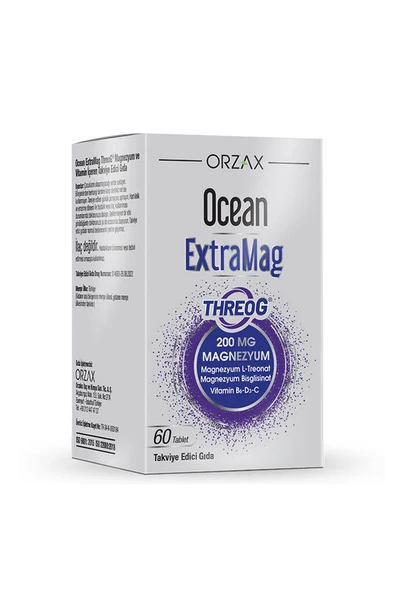 Orzax Ocean ExtraMag Threog Takviye Edici Gıda 60 Tablet ürün görseli 1