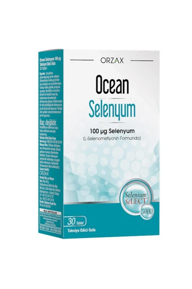 Orzax Ocean Selenyum Takviye Edici Gıda 30 Kapsül ürün görseli 1